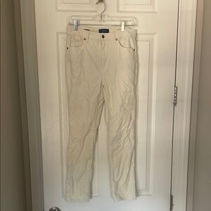 Talbots Cream Ankle Cropped Jeans